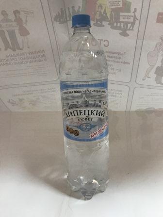 Питьевая вода артезианская негазированная первой категории ТМ "Липецкий бювет"
